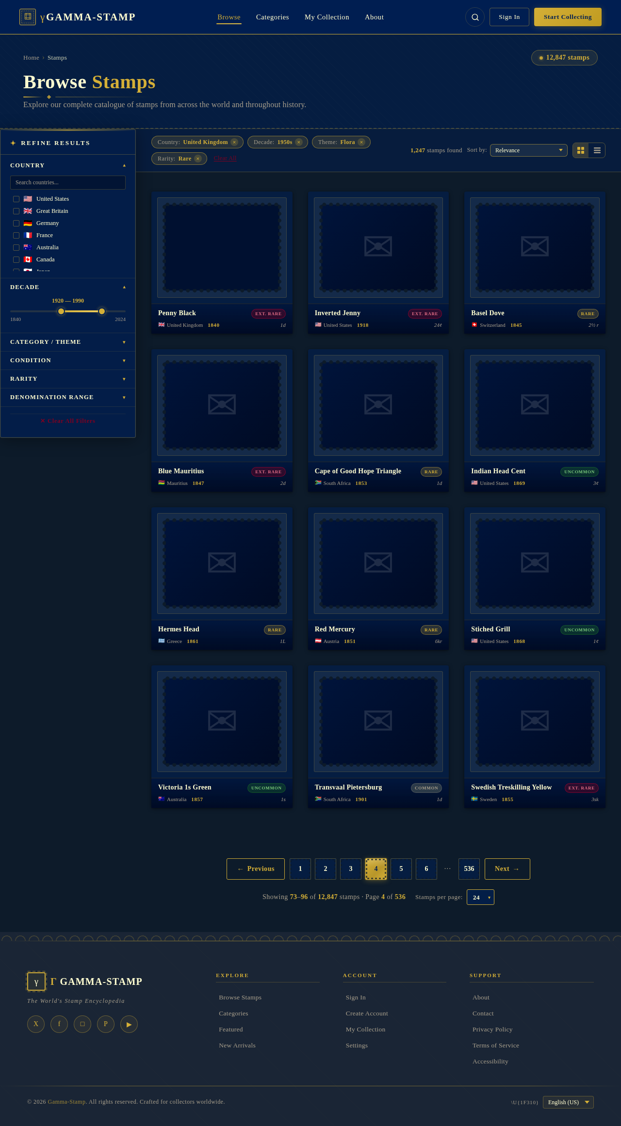 Stamps design preview