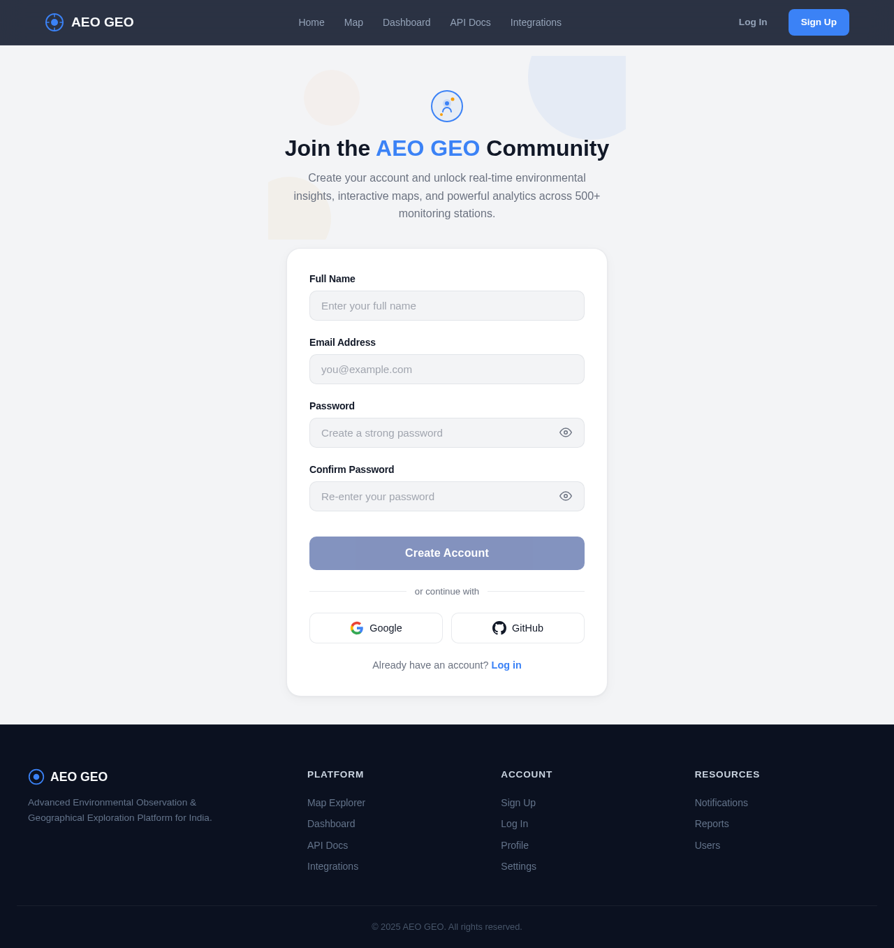 Signup design preview