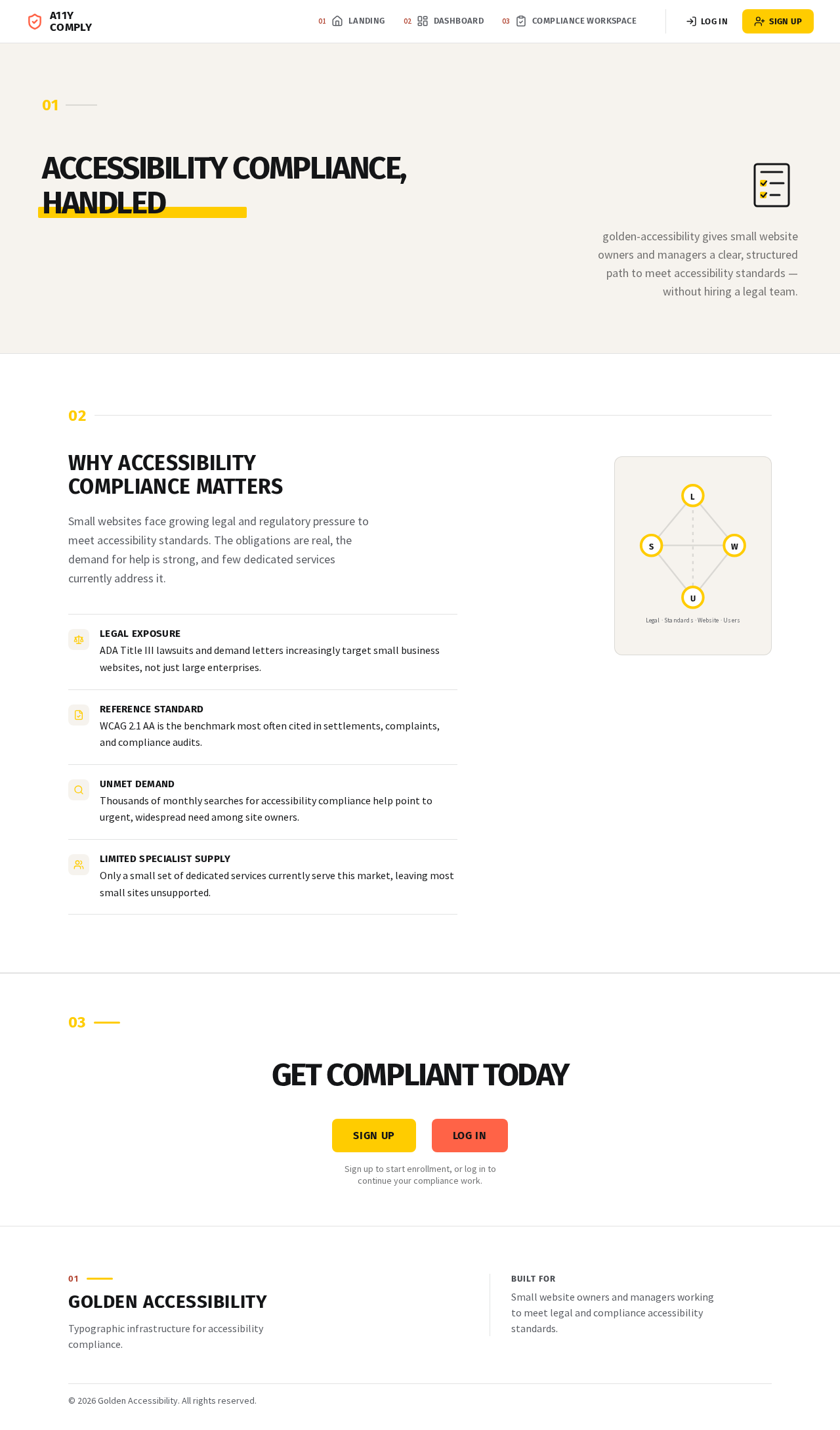 Landing design preview