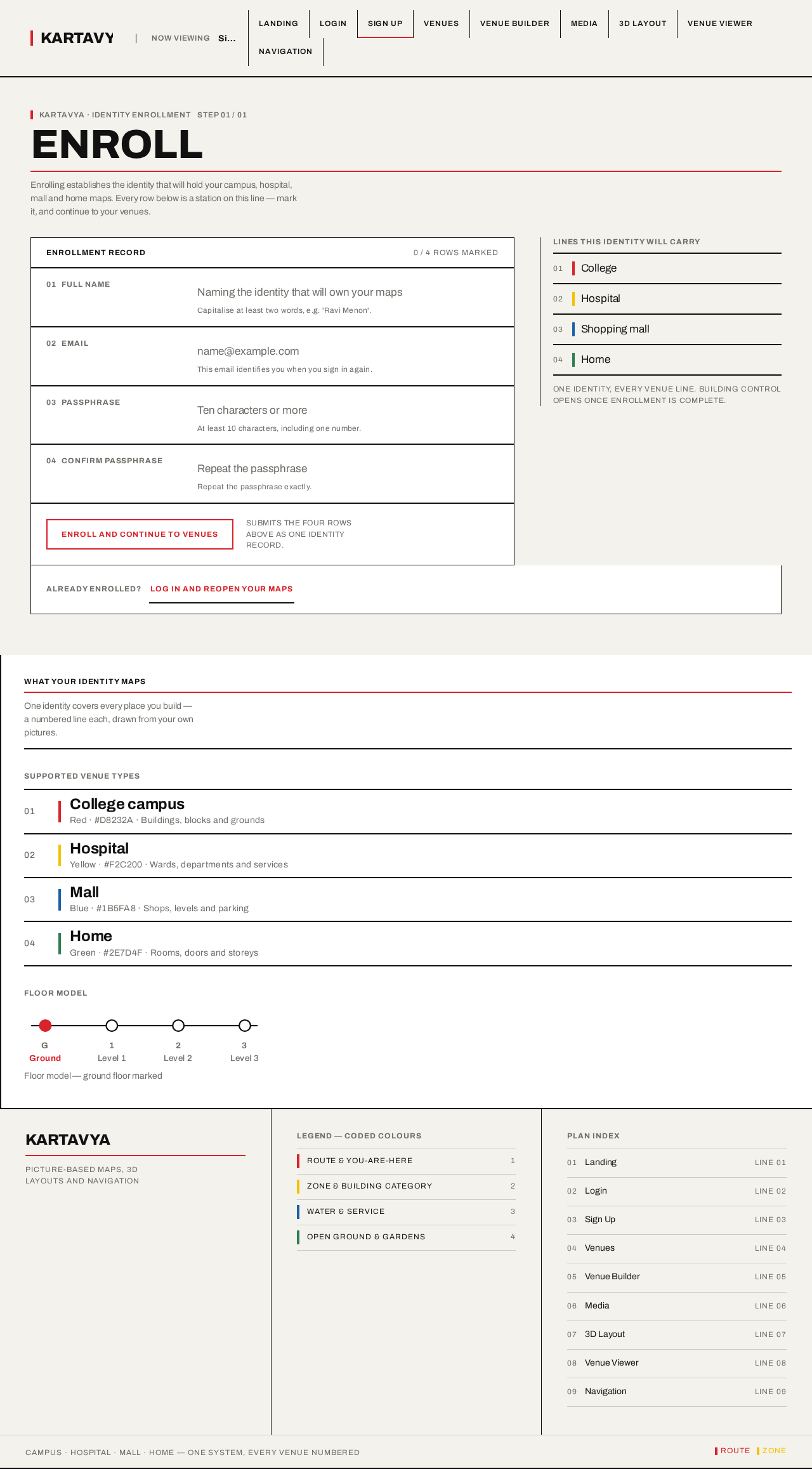 Sign Up design preview