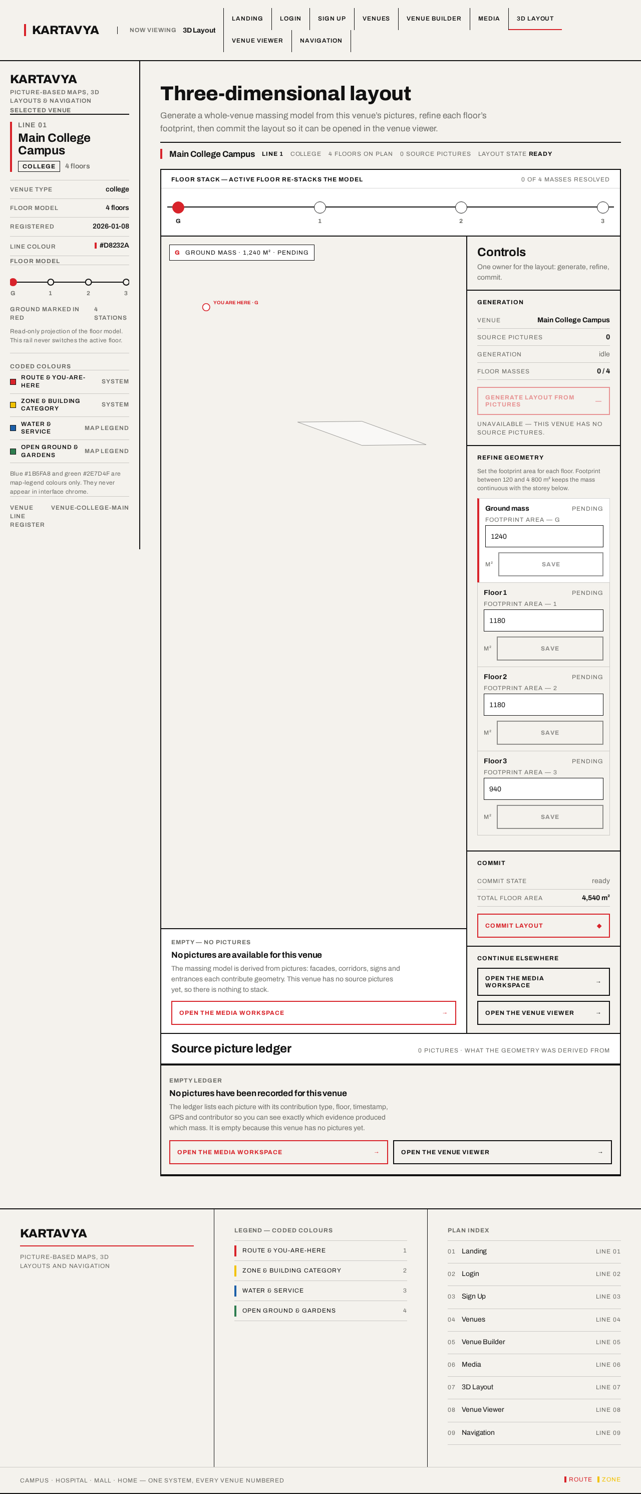 3D Layout design preview