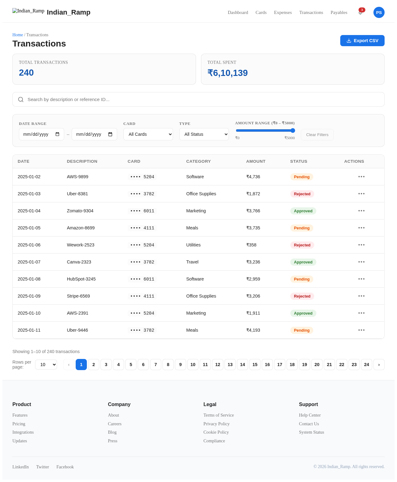 Transactions design preview