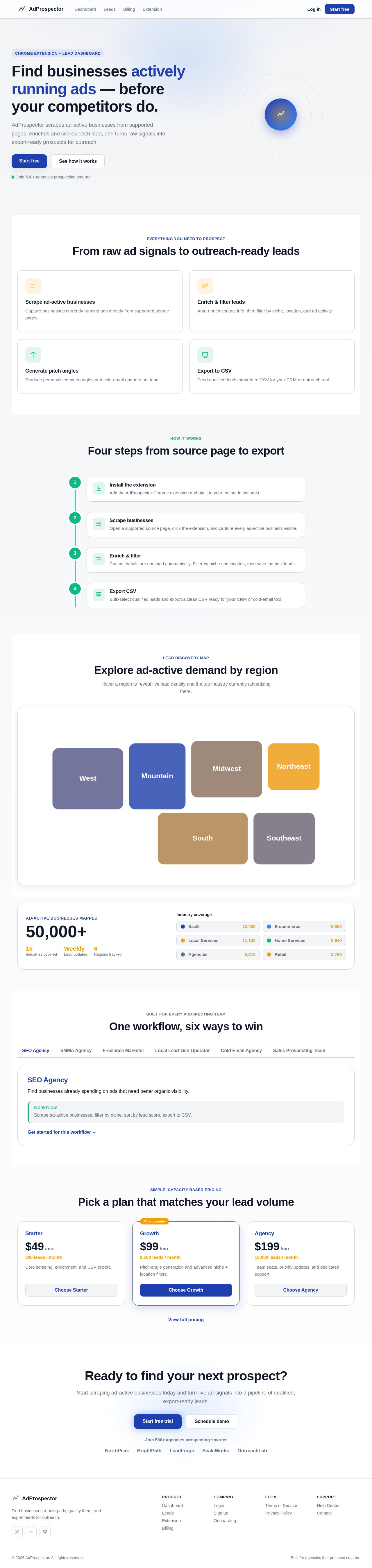 Landing design preview