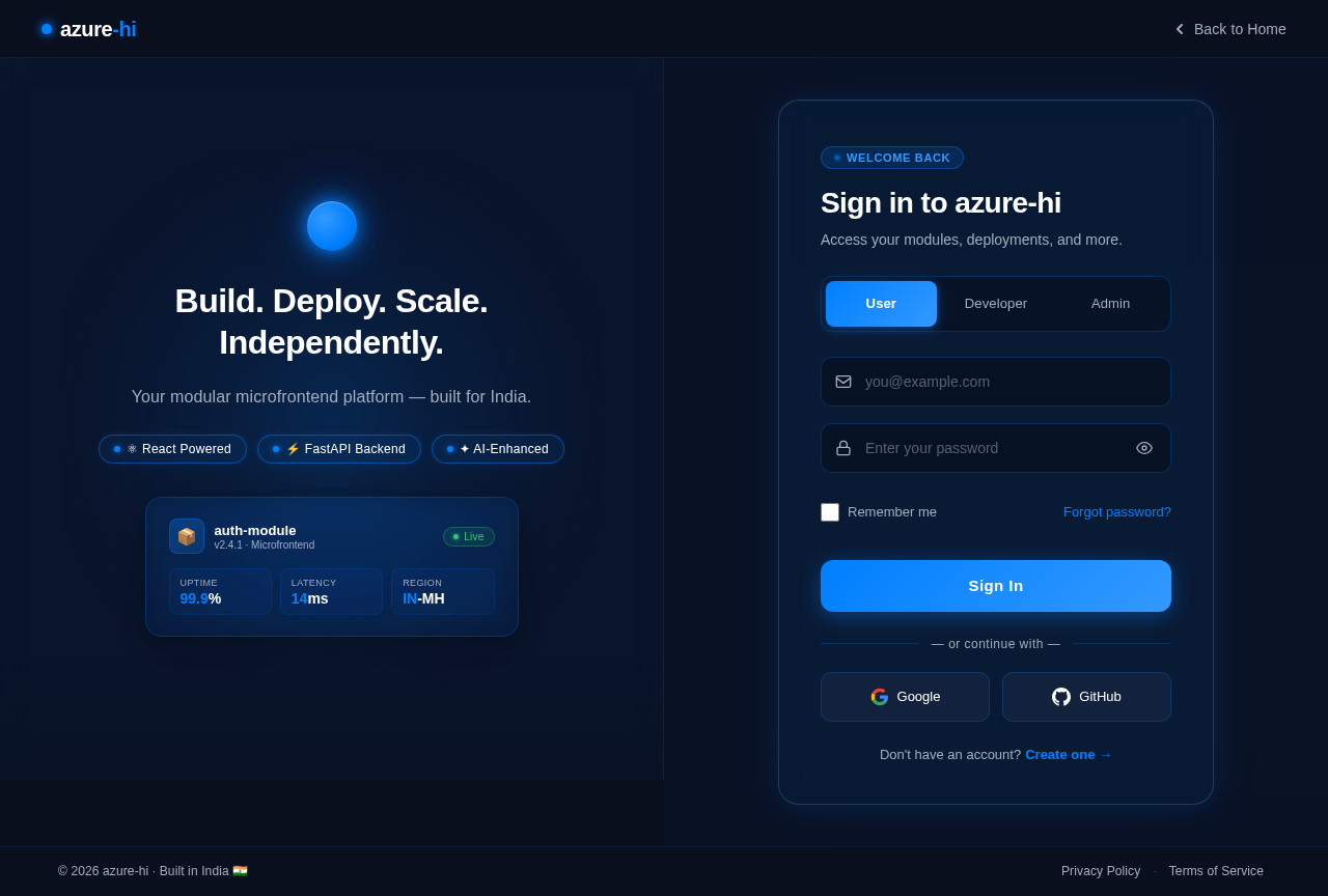 Login design preview