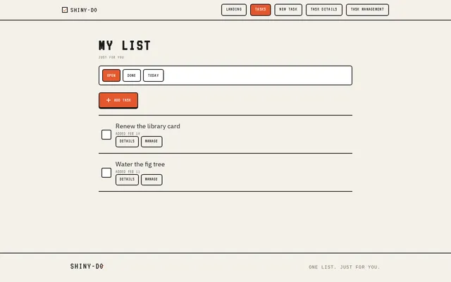 Tasks
