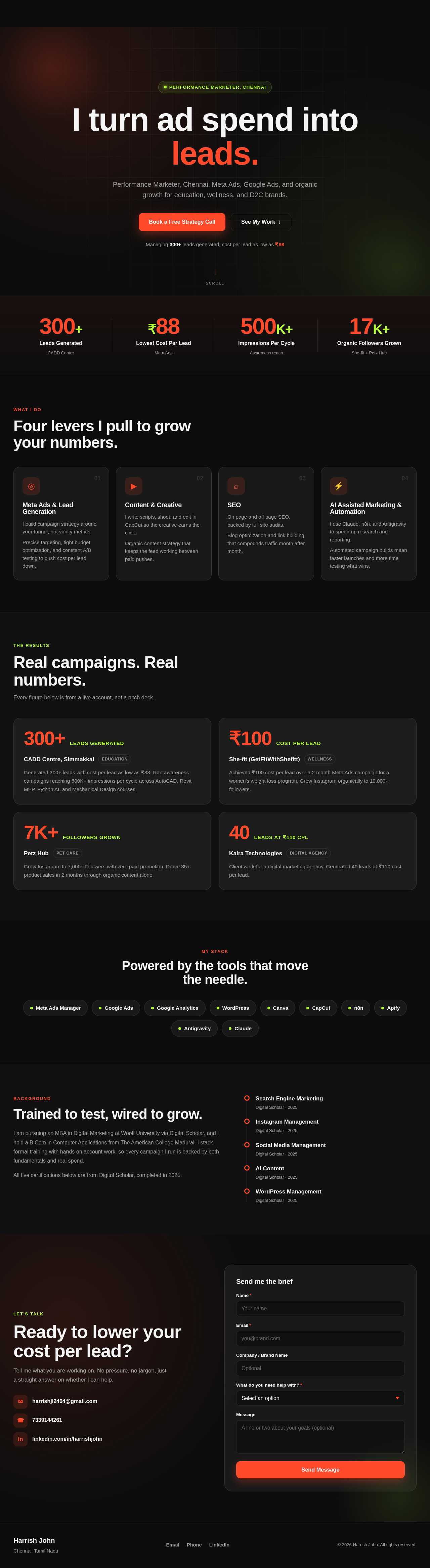Landing Page design preview