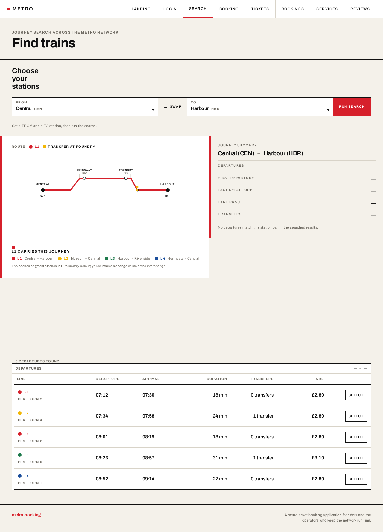 Search design preview