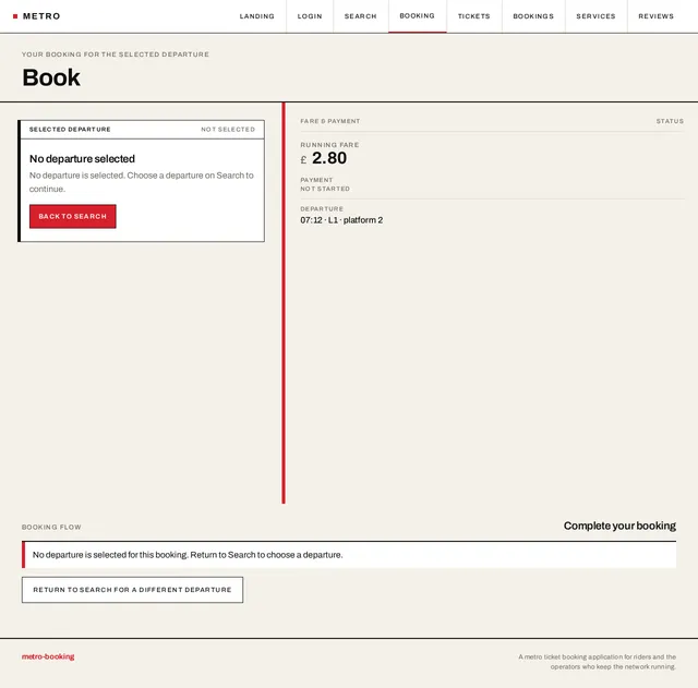 Booking
