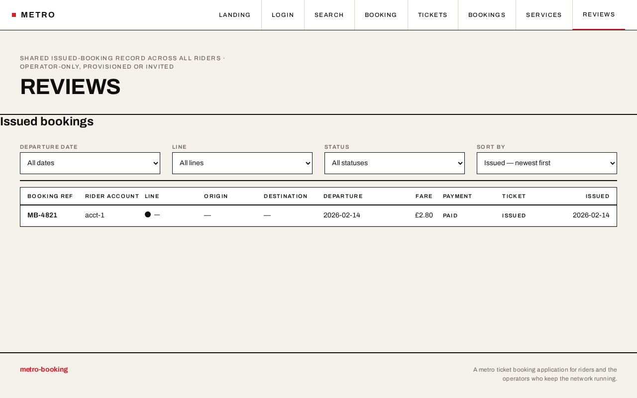 Reviews design preview