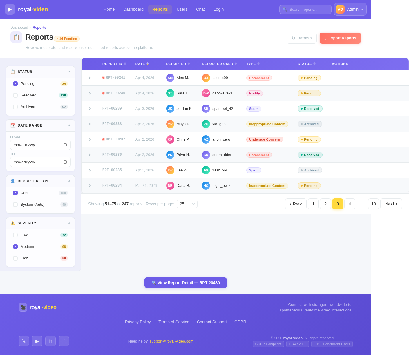 Reports design preview