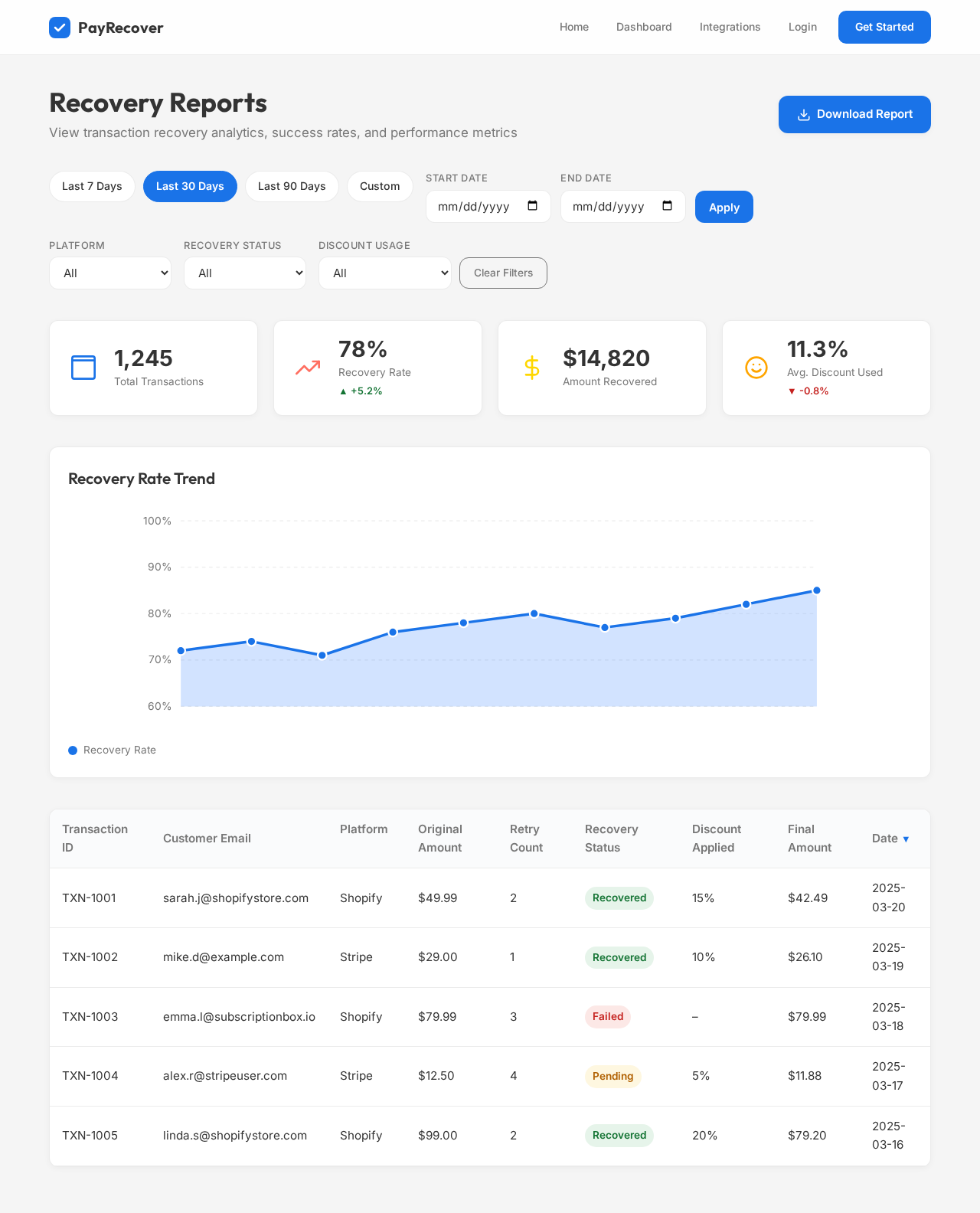 Reports design preview