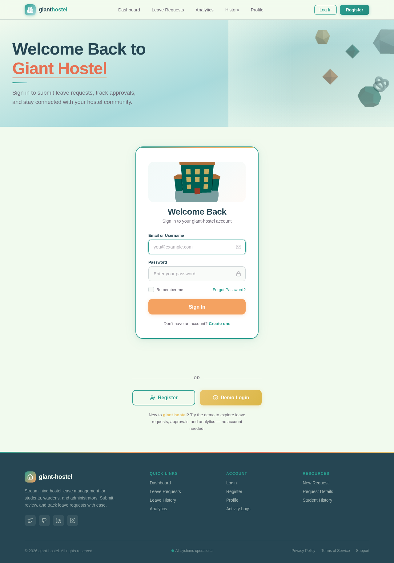 Login design preview
