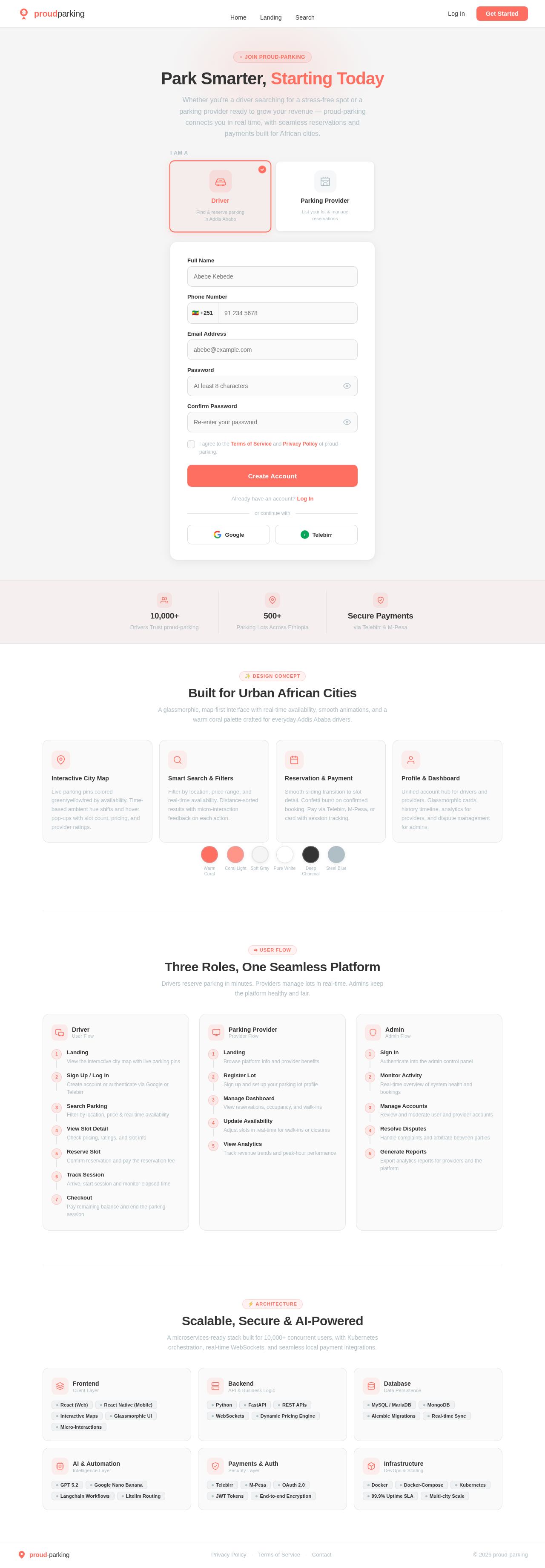 Signup design preview
