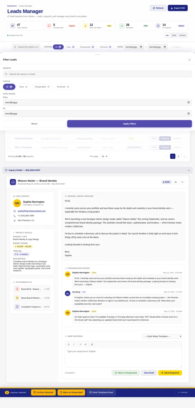 Leads Manager
