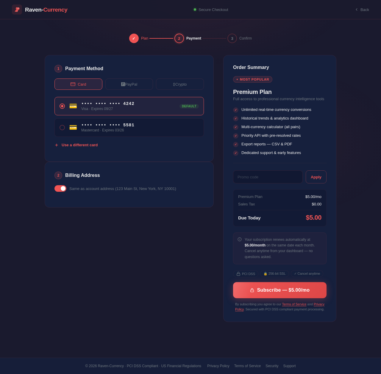 Checkout design preview