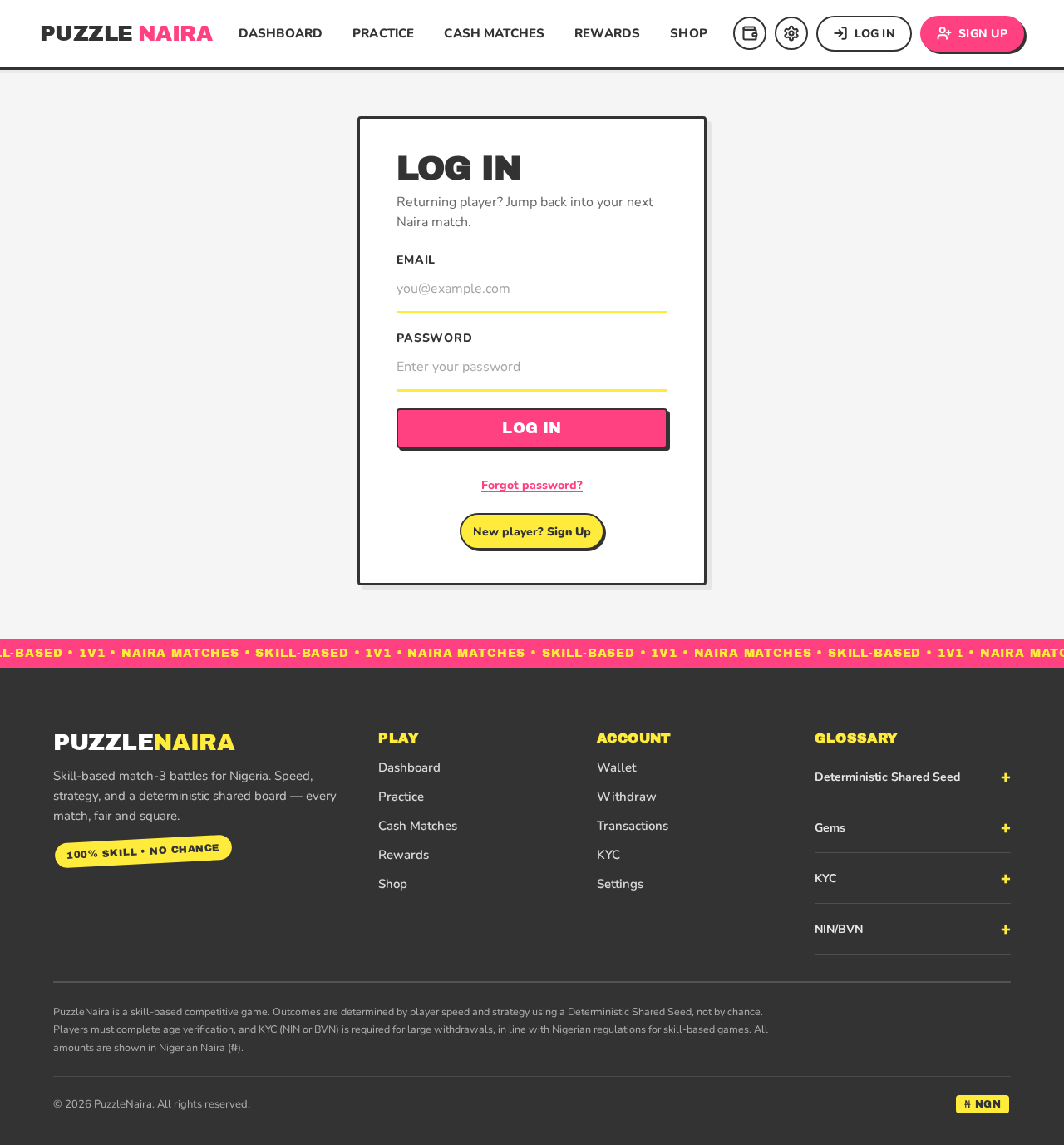 Login design preview