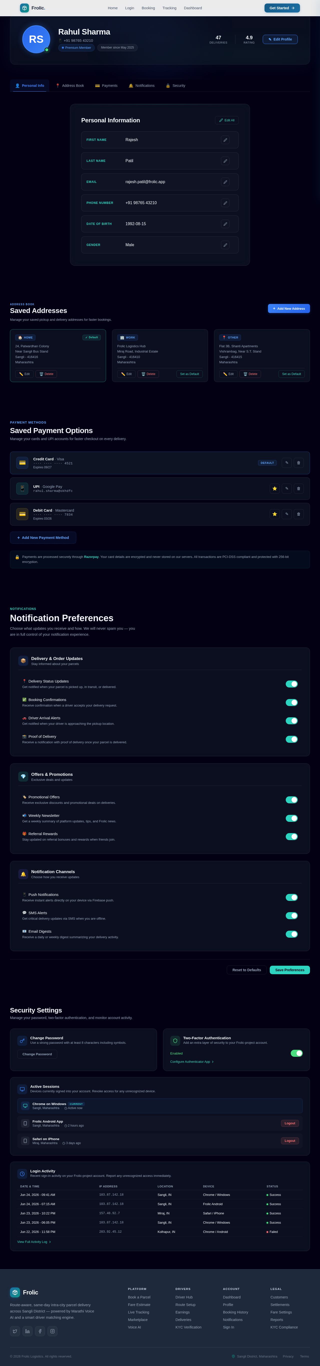 Profile design preview