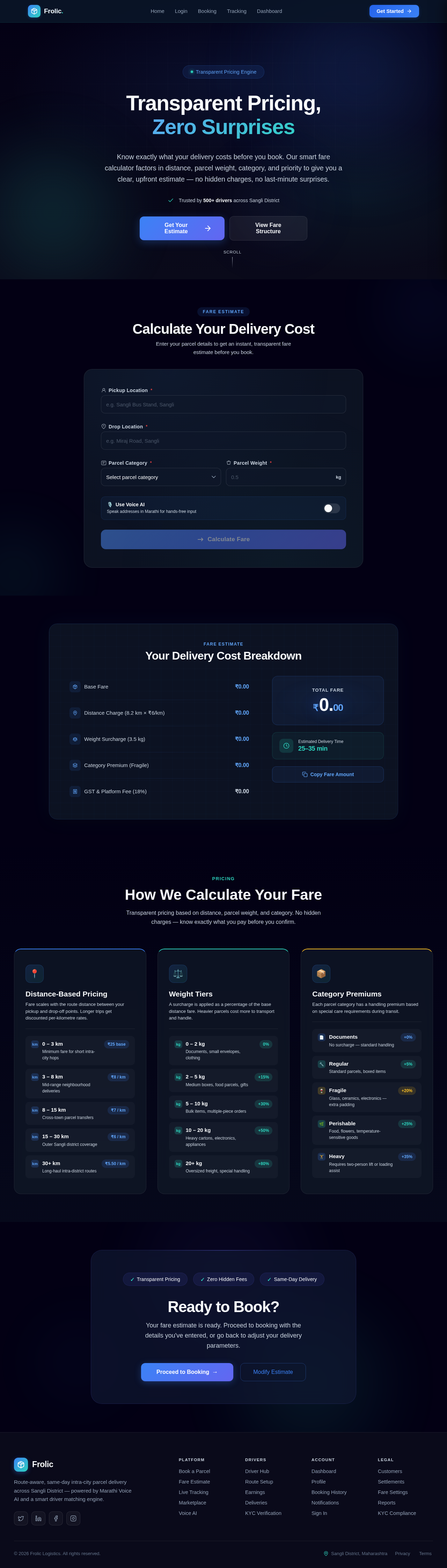 FareEstimate design preview