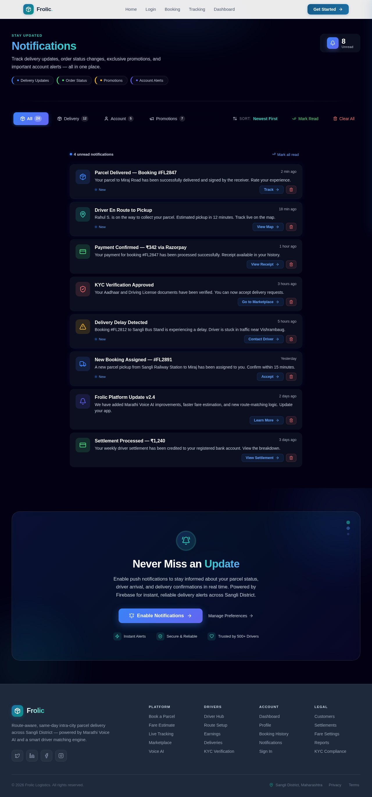 Notifications design preview