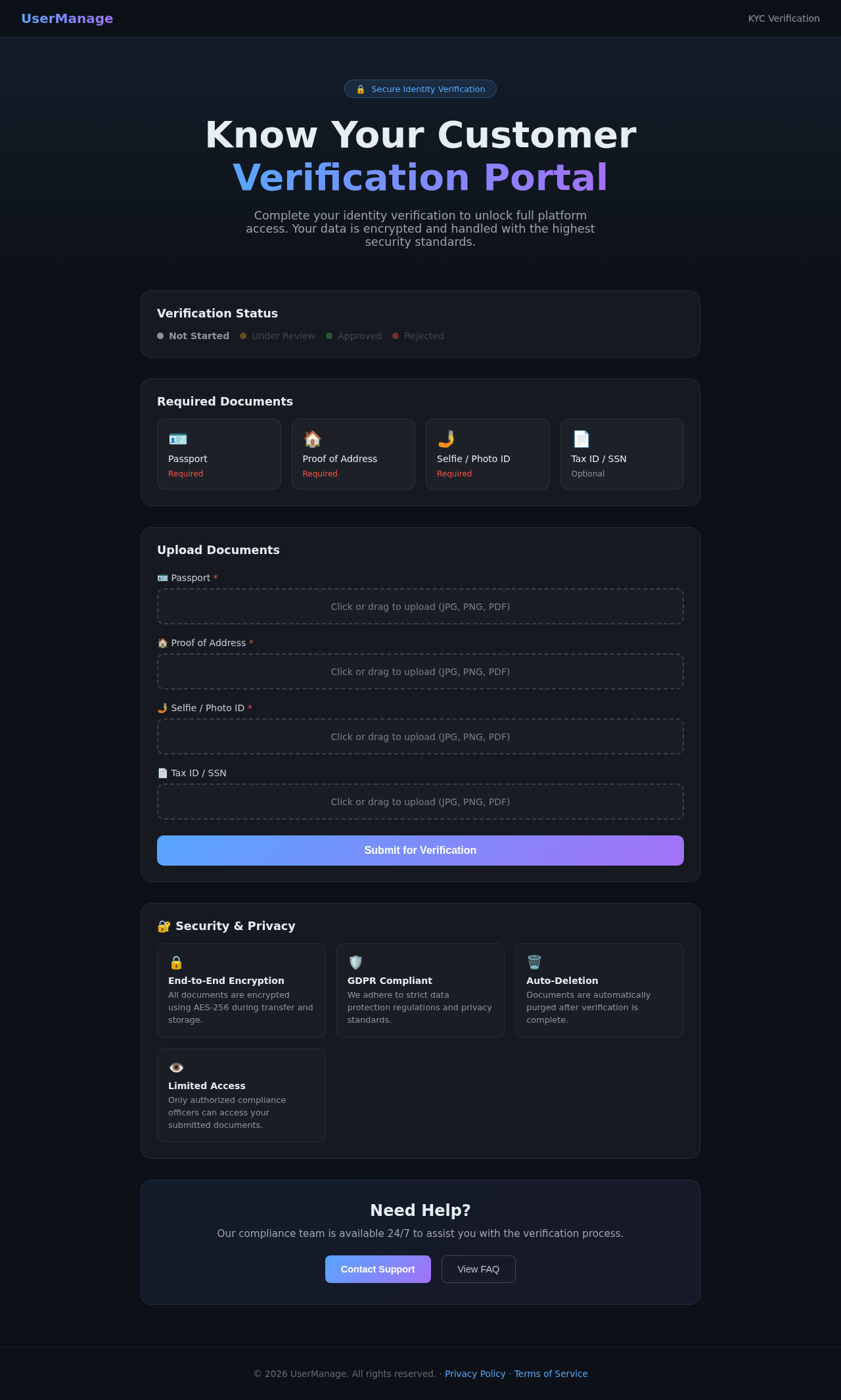 KYC design preview