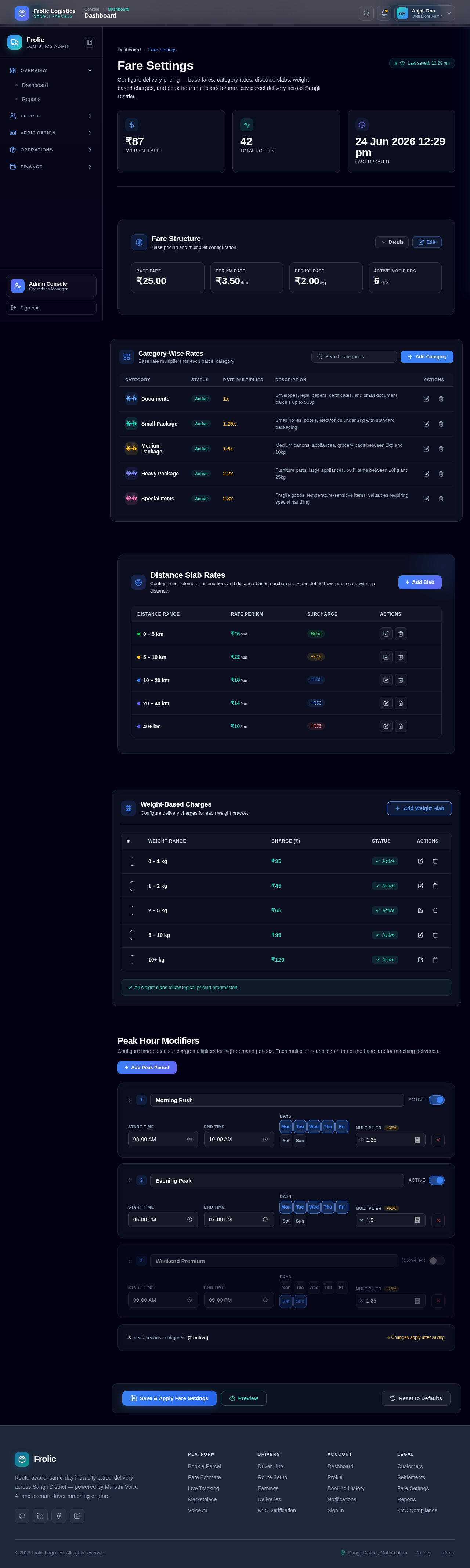 FareSettings design preview
