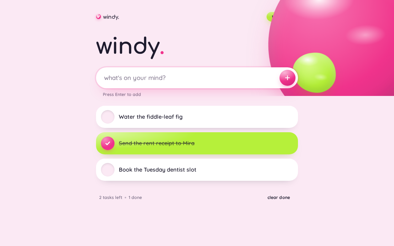 Todo design preview