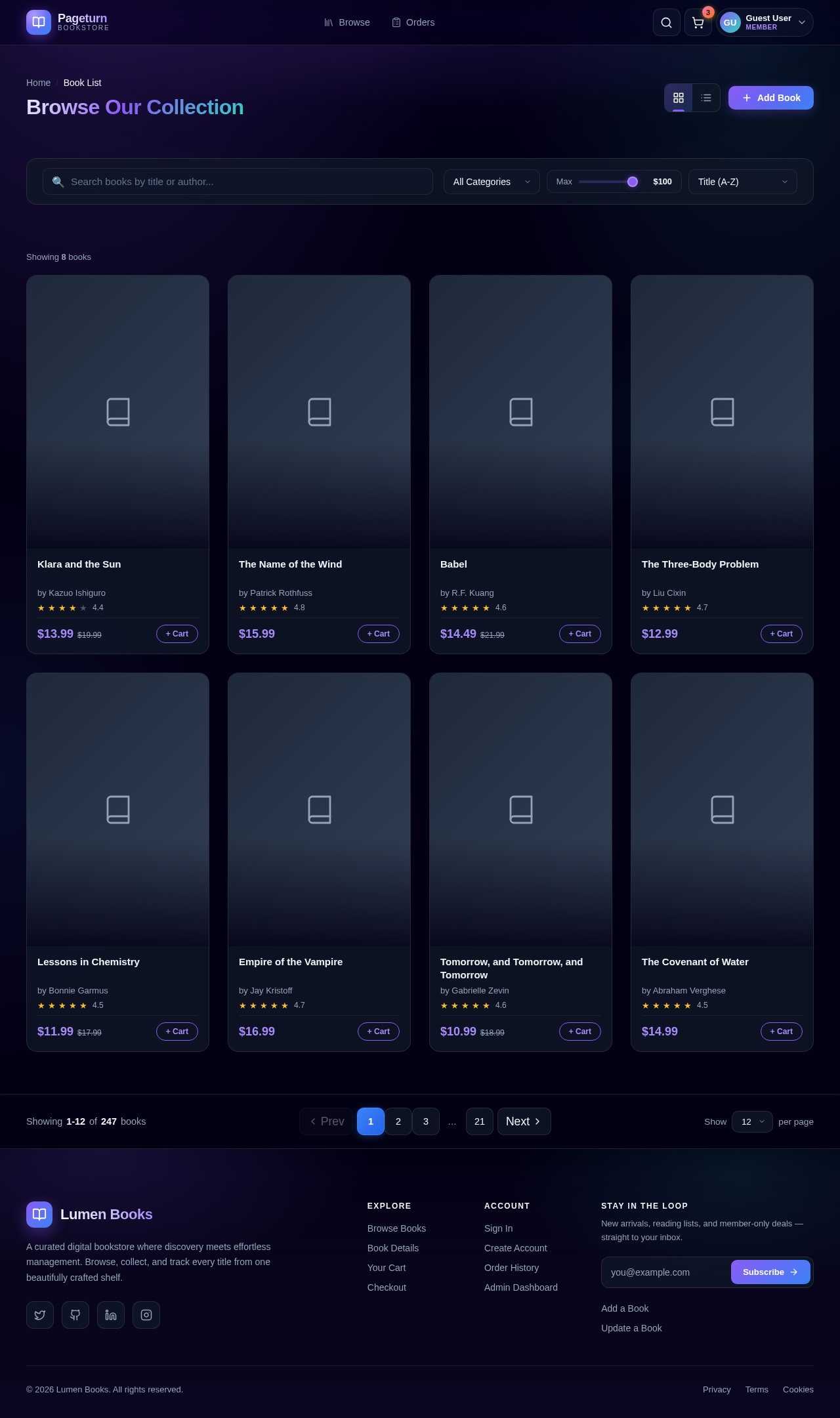 BookList design preview