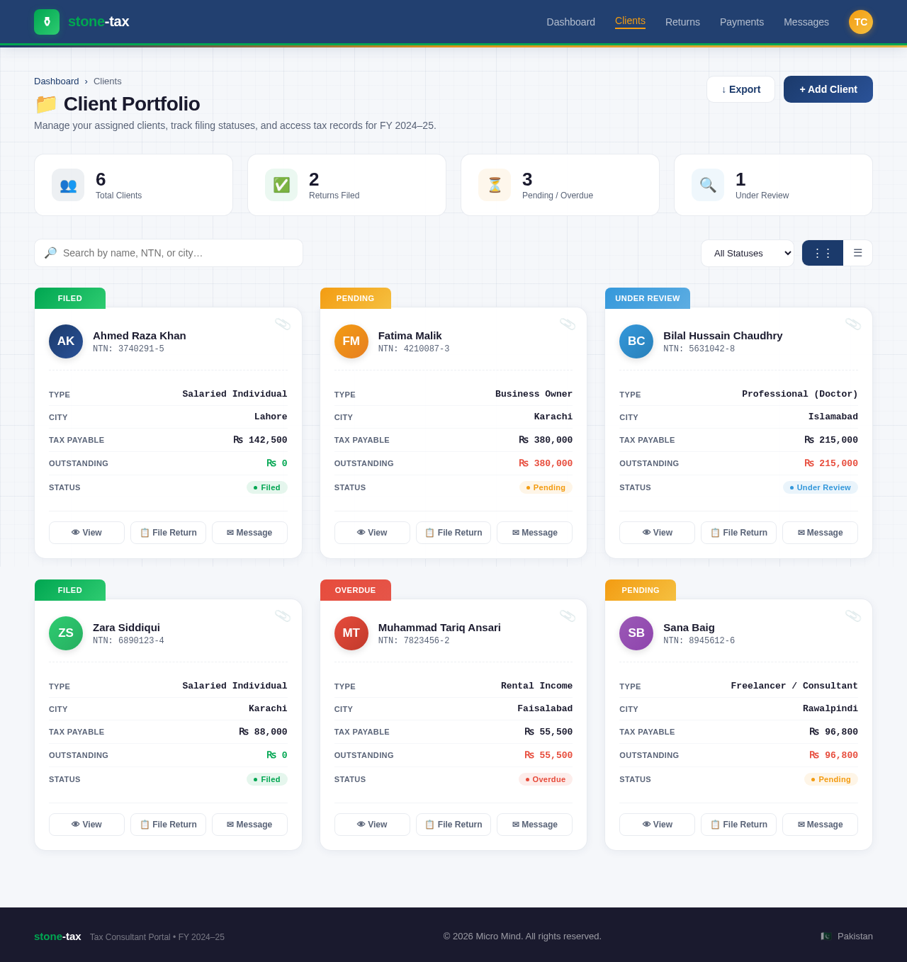 Clients design preview