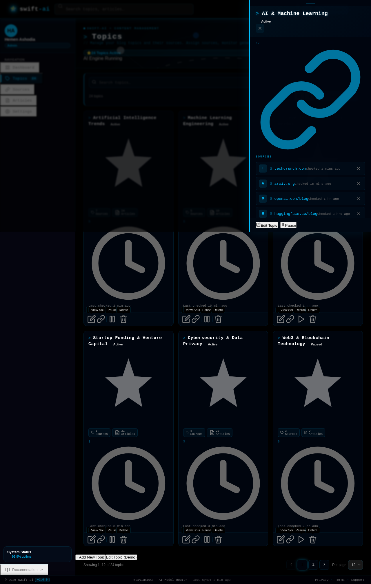 Topics design preview