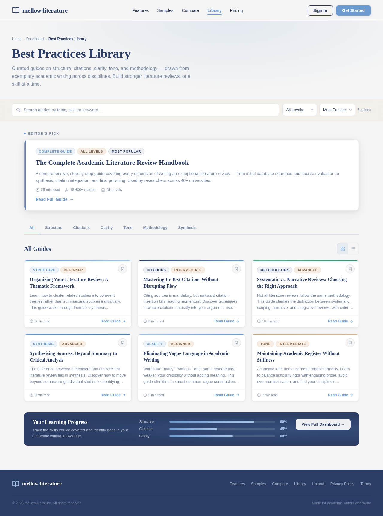 Library design preview