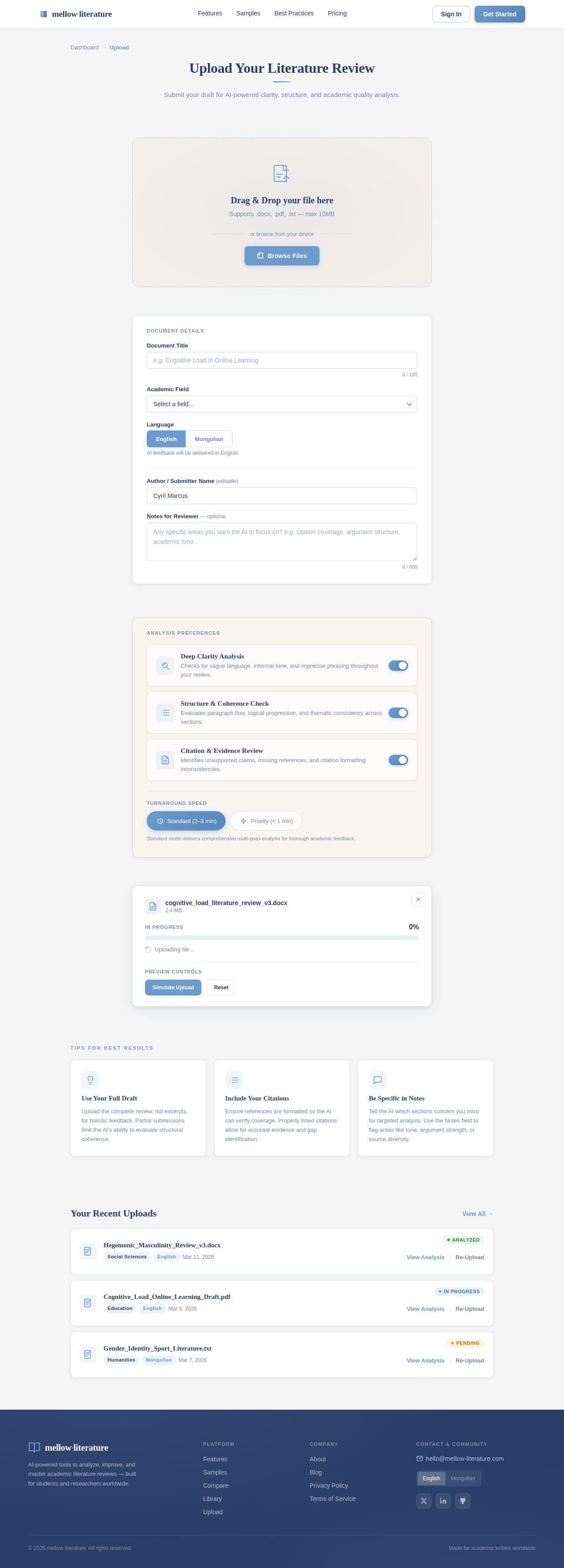 Upload design preview
