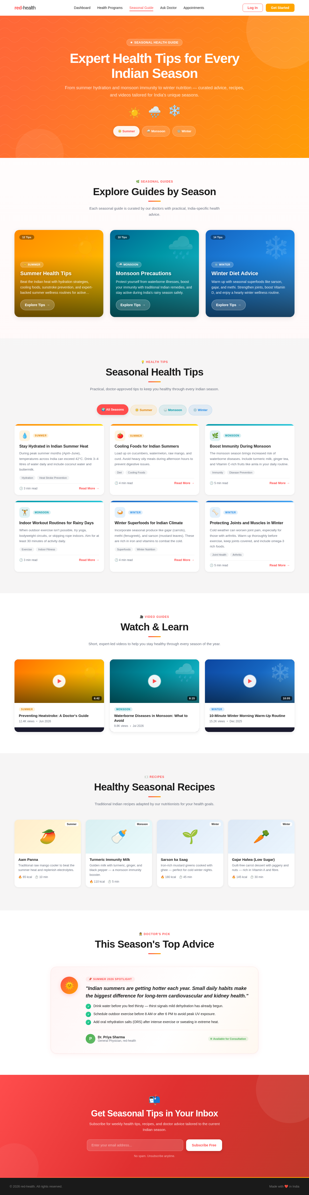 Seasonal Guide design preview