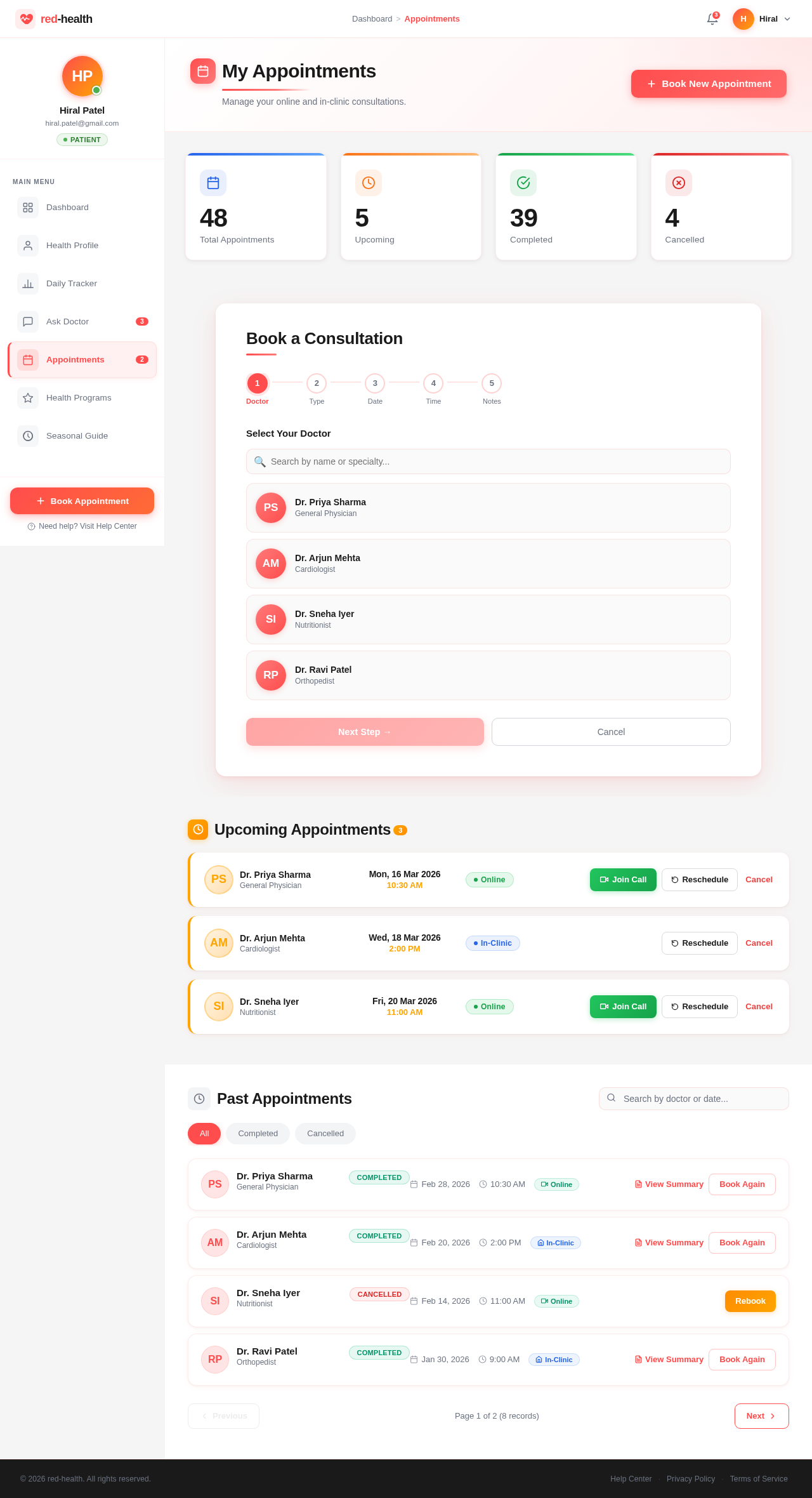Appointments design preview