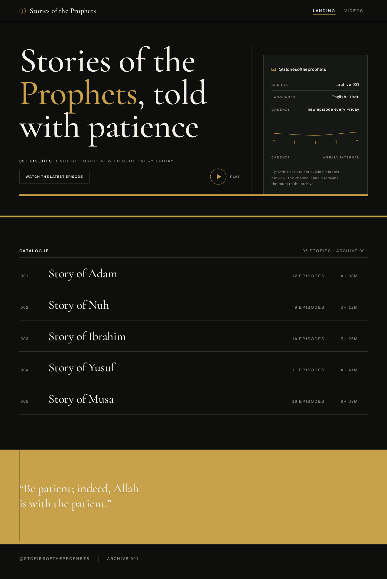 Landing design preview