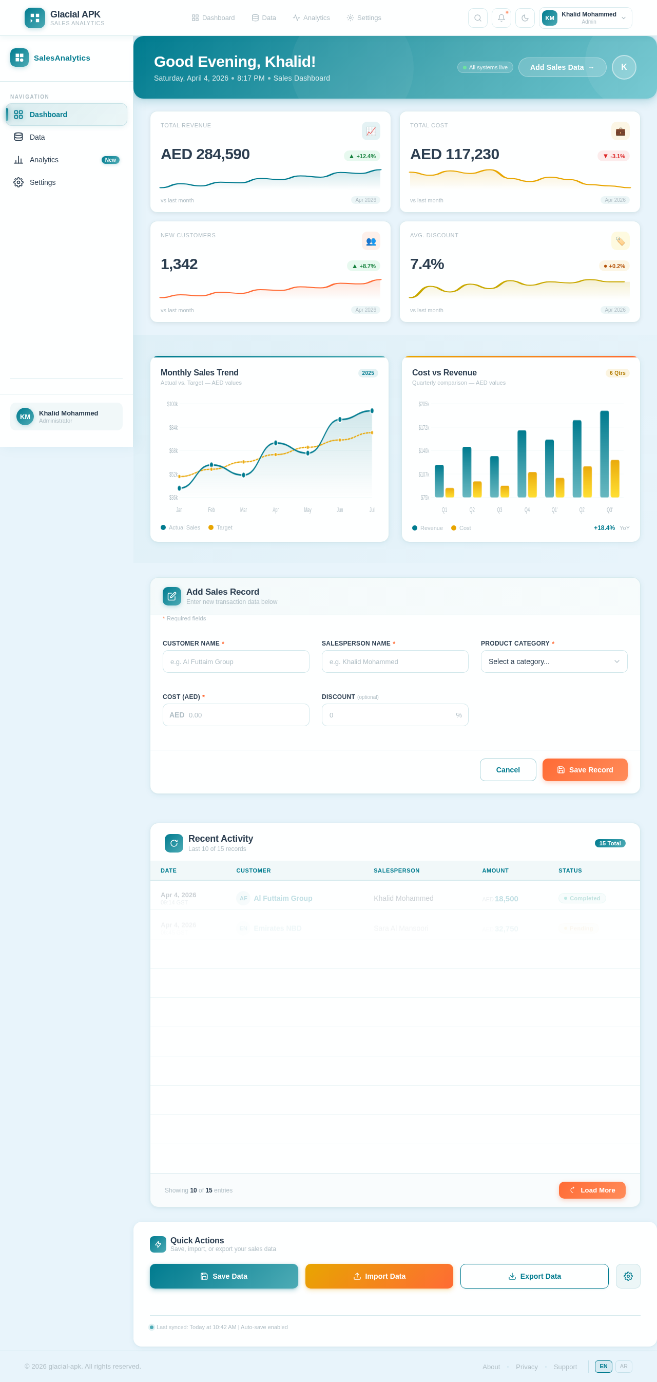 Dashboard design preview