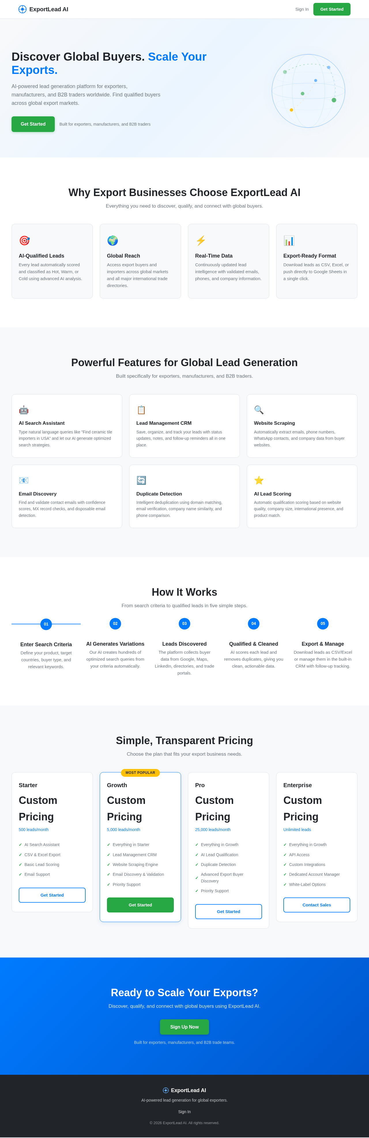 Landing design preview