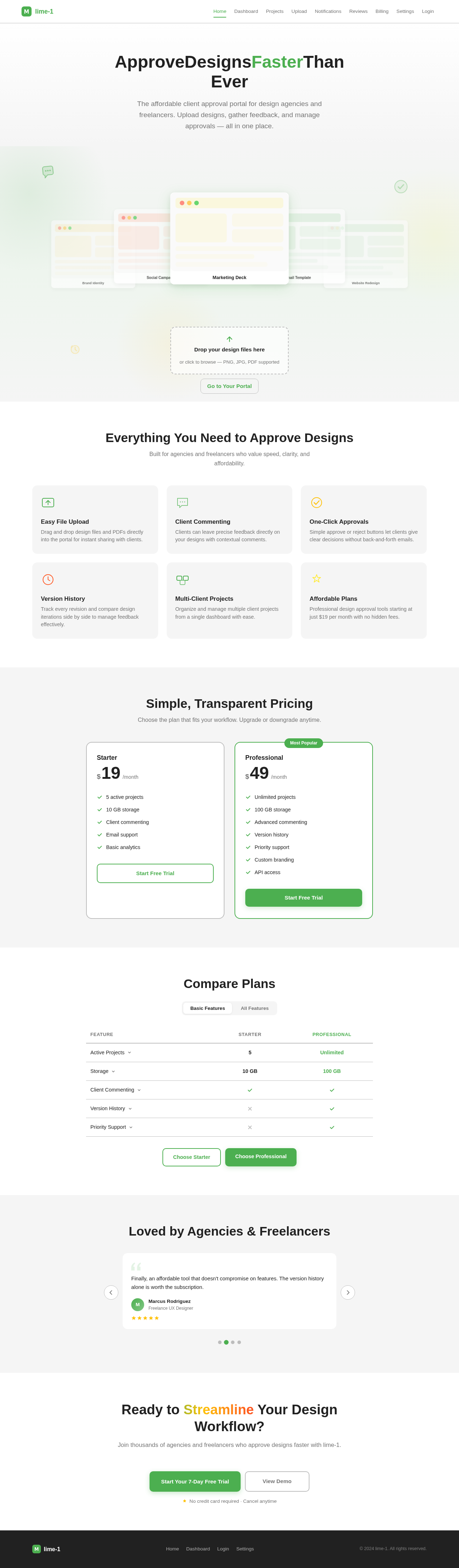 Landing design preview