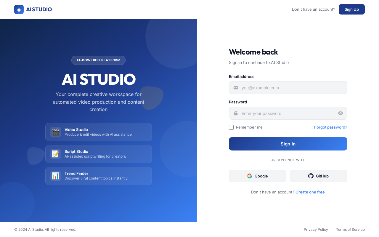 Login design preview