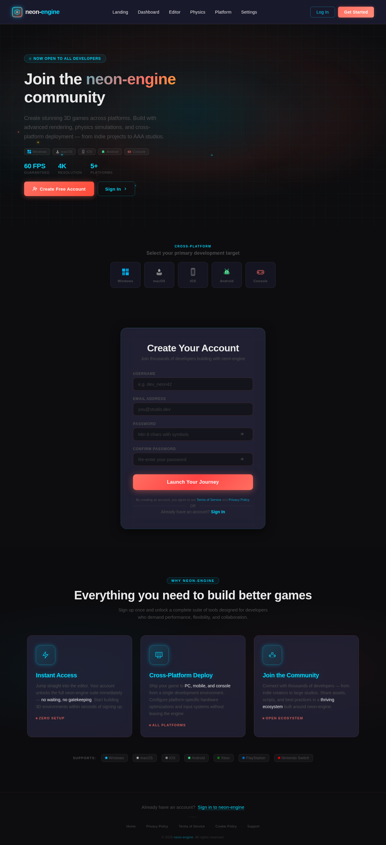 Signup design preview