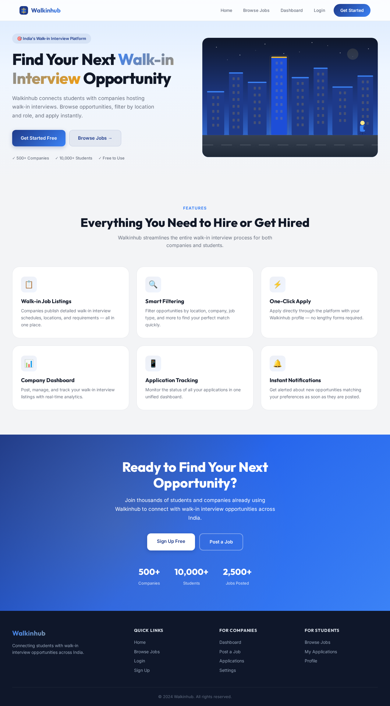 Landing design preview