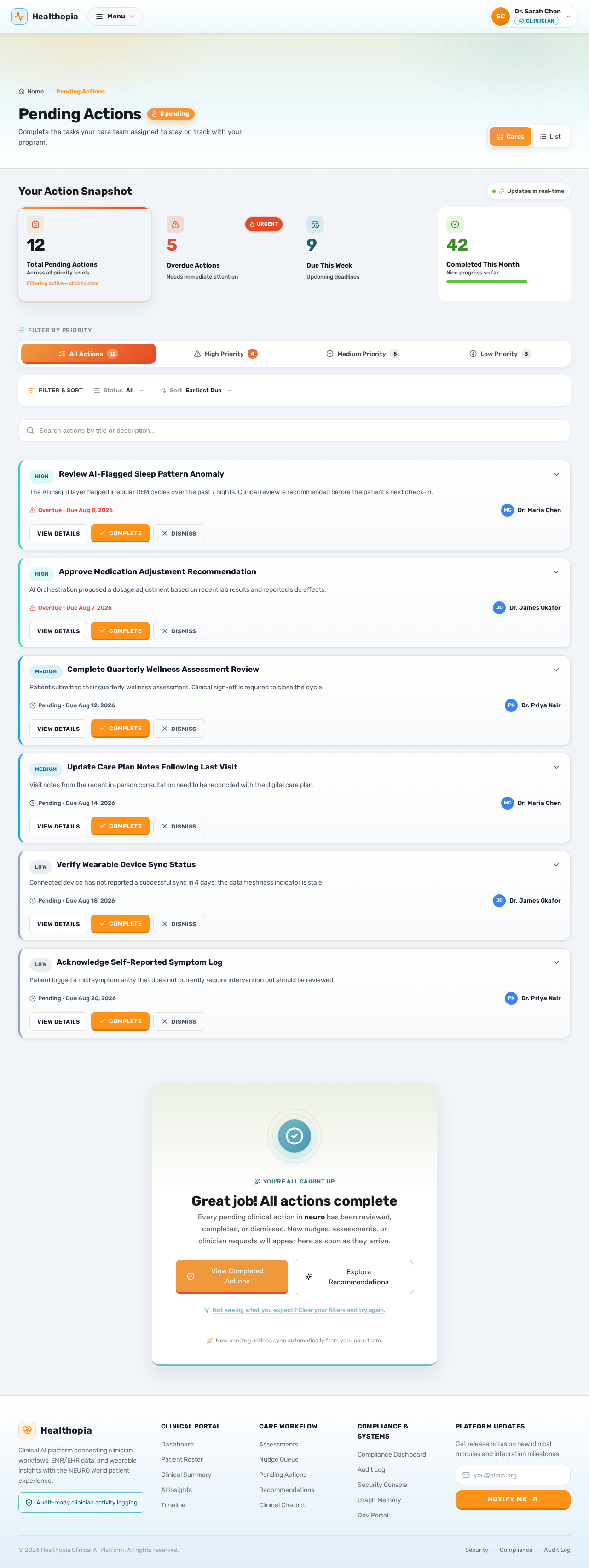 PendingActions design preview