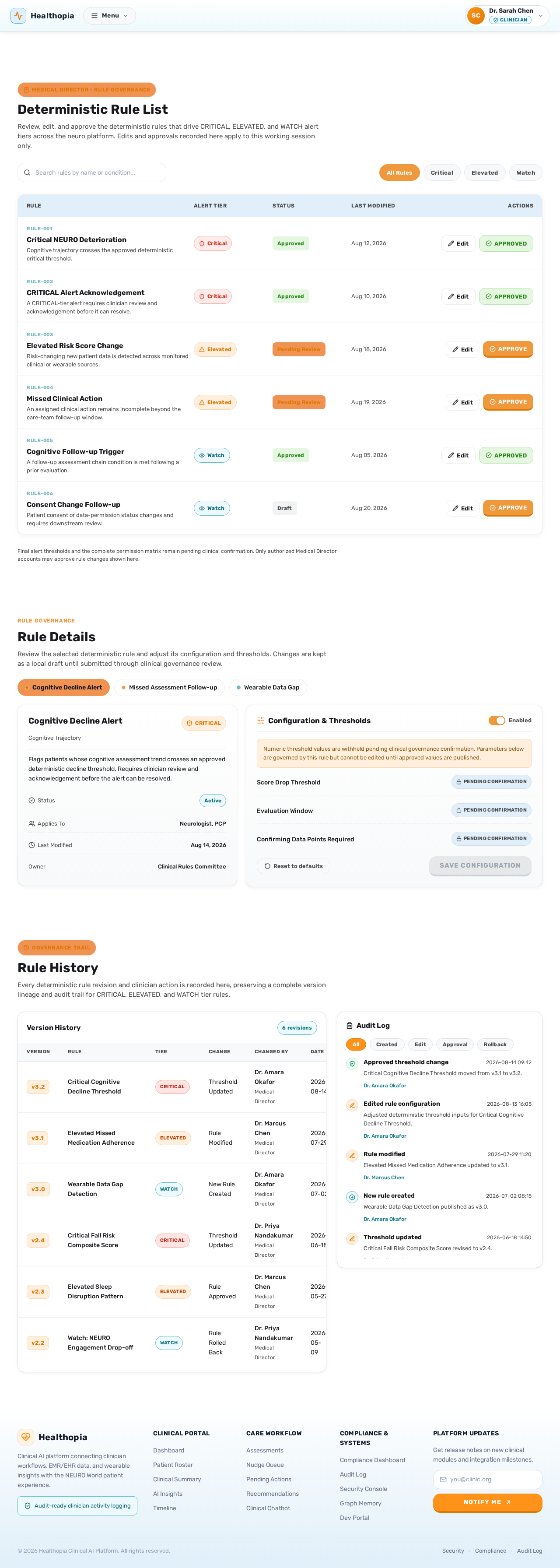 Rule Governance design preview