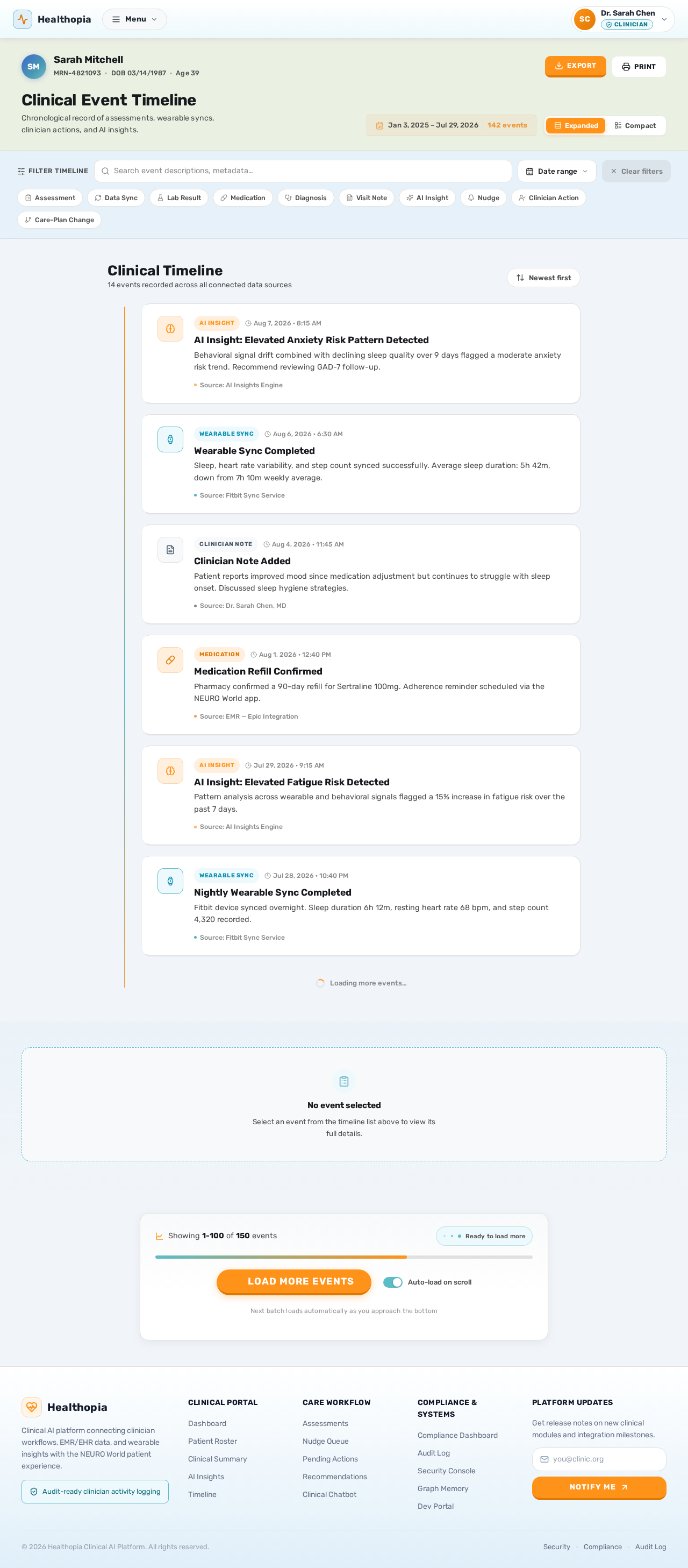 Timeline design preview
