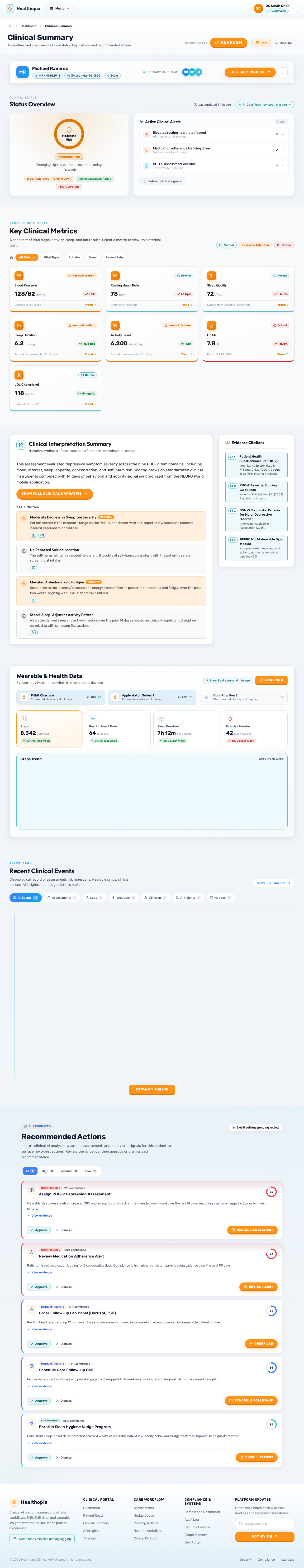 ClinicalSummary design preview