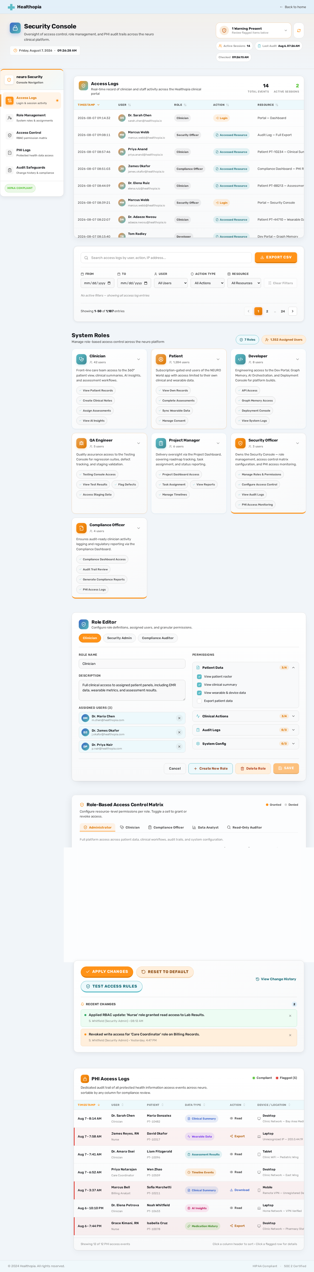 SecurityConsole design preview