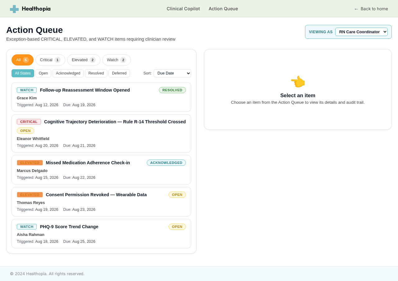 Actions design preview