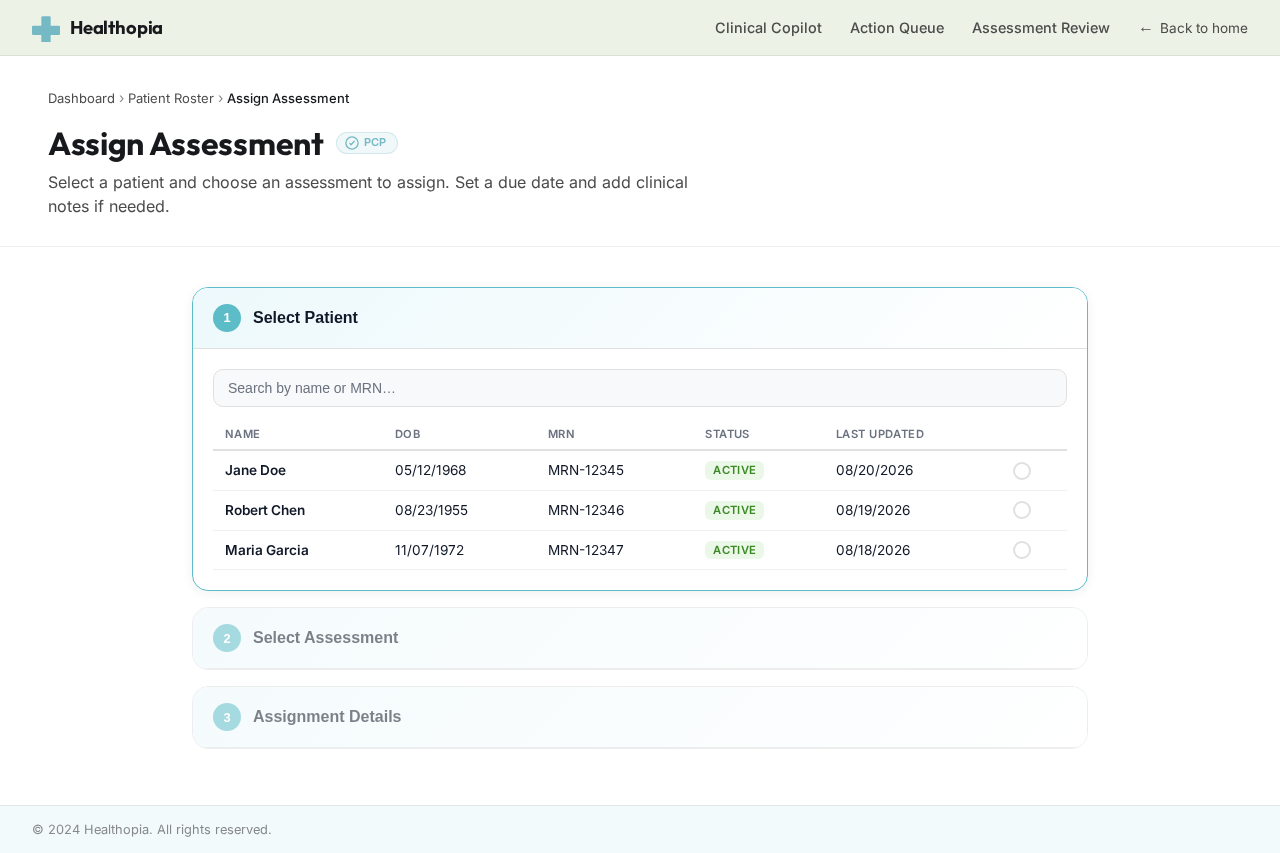 Assign Assessment design preview