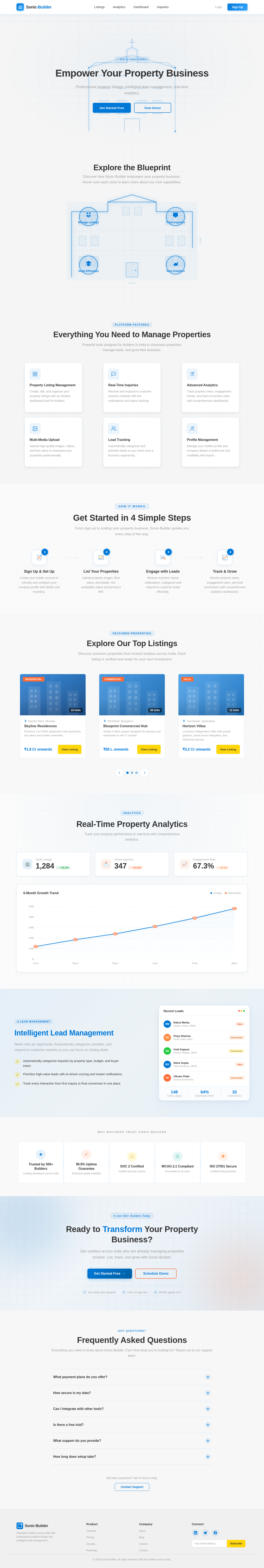 Landing design preview