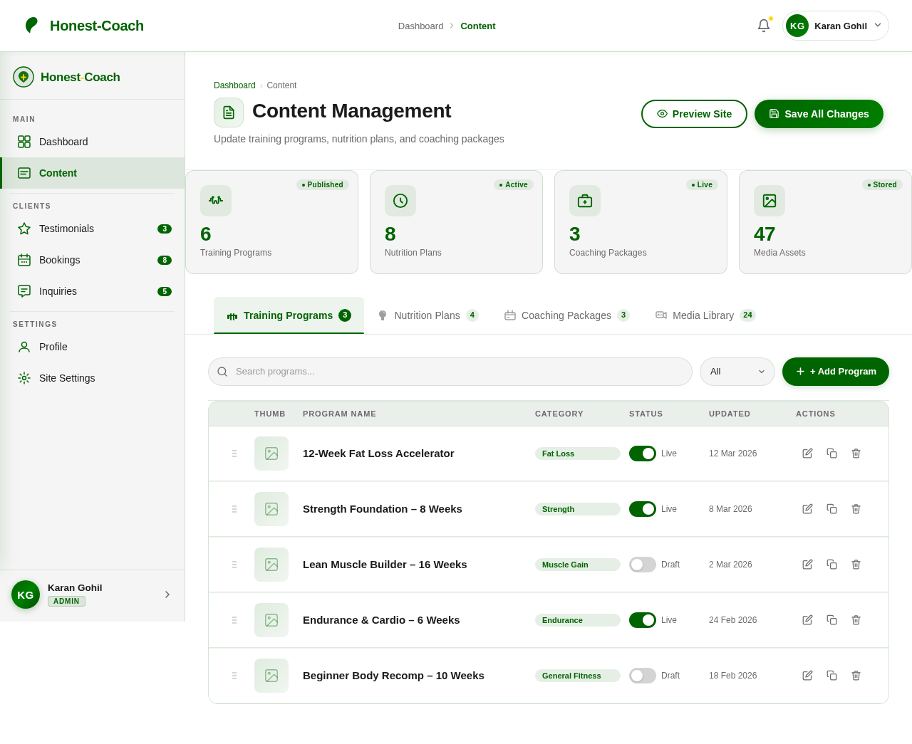 Content design preview
