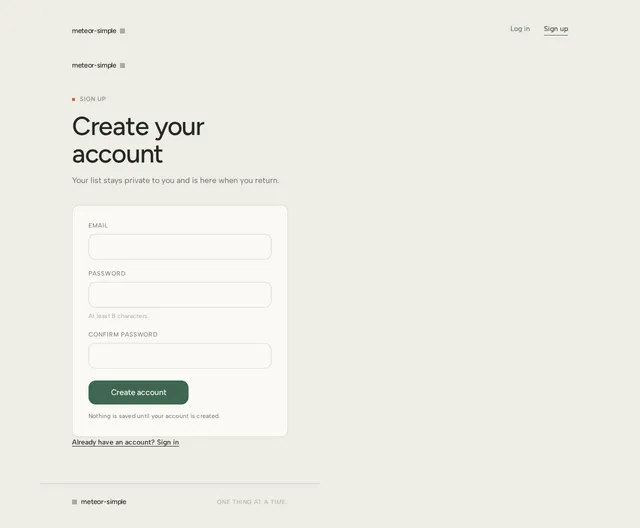 Sign Up